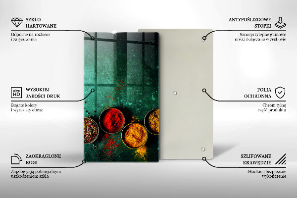 Skleněná krájecí deska Orientální koření