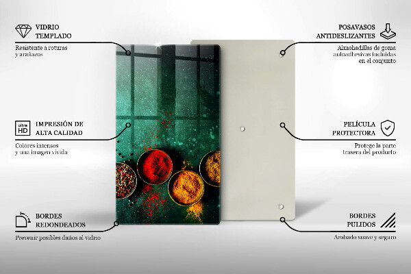 Skleněná krájecí deska Orientální koření