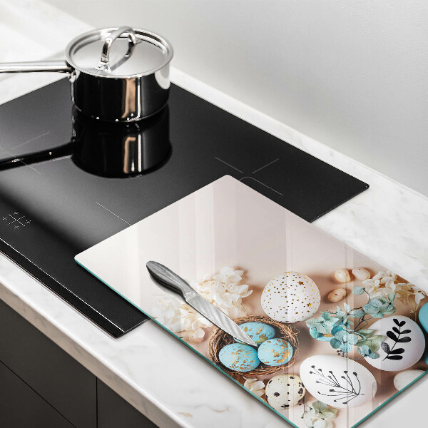 Skleněná krájecí deska Velikonoční dekorace