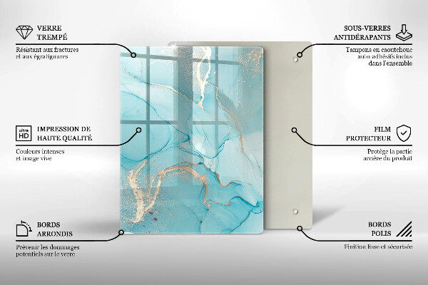 Skleněná krájecí deska Velikonoční dekorace