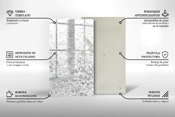 Skleněná krájecí deska Krystaly soli