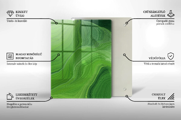 Skleněná krájecí deska Krystaly soli