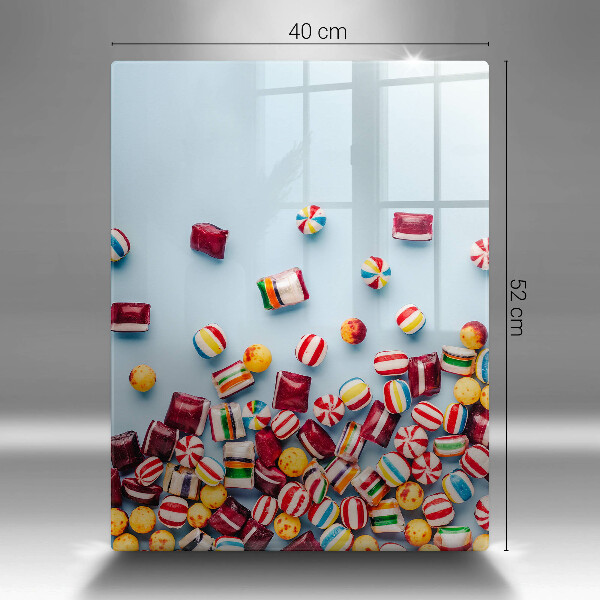 Skleněná krájecí deska Barevné bonbóny