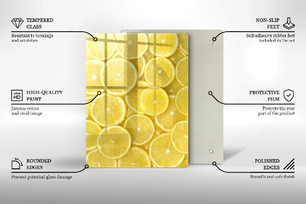 Skleněná krájecí deska Barevné bonbóny