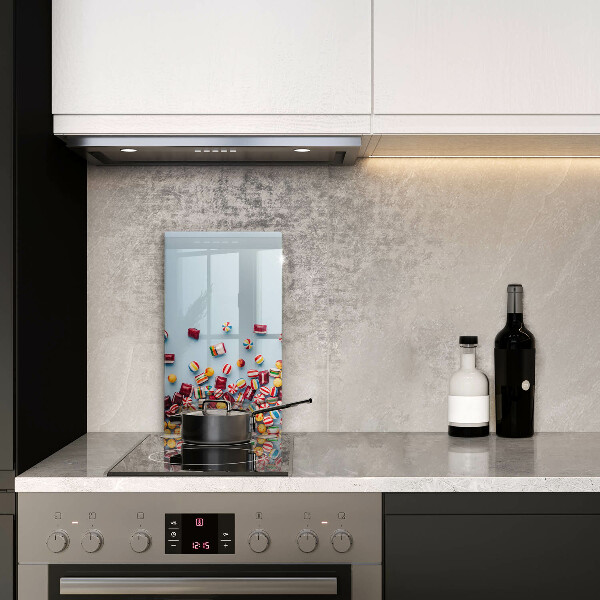 Skleněná krájecí deska Barevné bonbóny