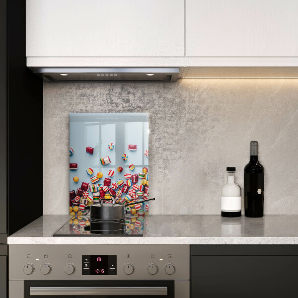 Skleněná krájecí deska Barevné bonbóny