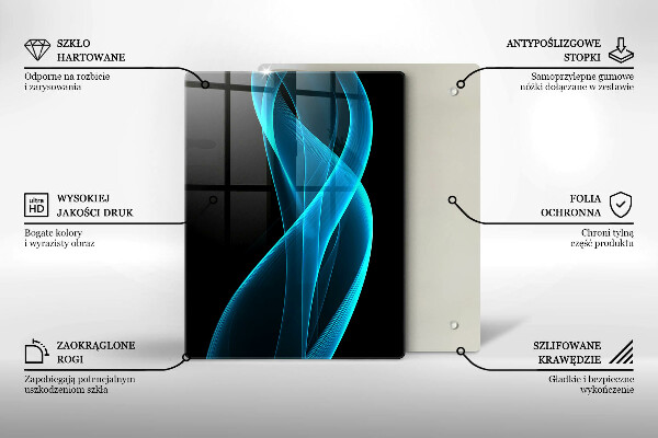 Skleněná deska do kuchyně Detailní záběr třešní