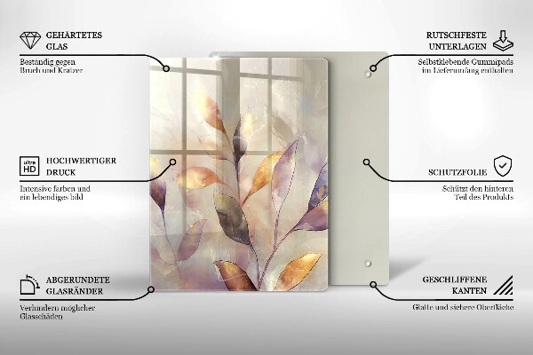 Skleněná deska do kuchyně Zelenina na stole