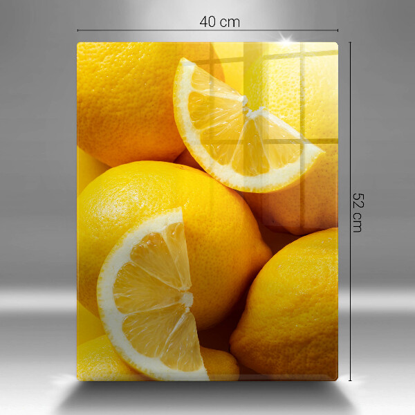 Skleněná deska do kuchyně Šťavnaté citrony