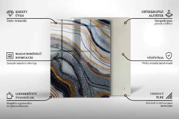 Skleněná deska do kuchyně Šťavnaté citrony