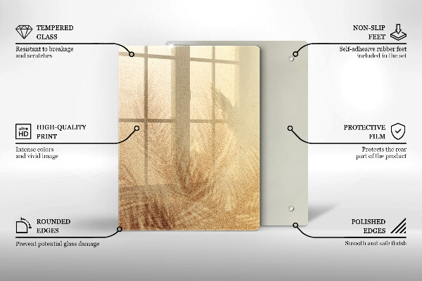 Skleněná deska do kuchyně Ořechy na bílém pozadí