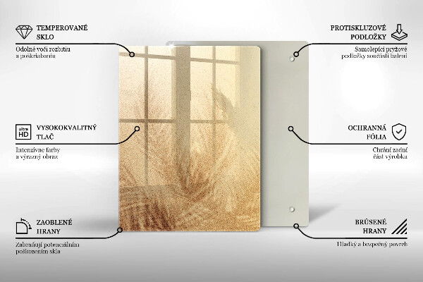 Skleněná deska do kuchyně Ořechy na bílém pozadí