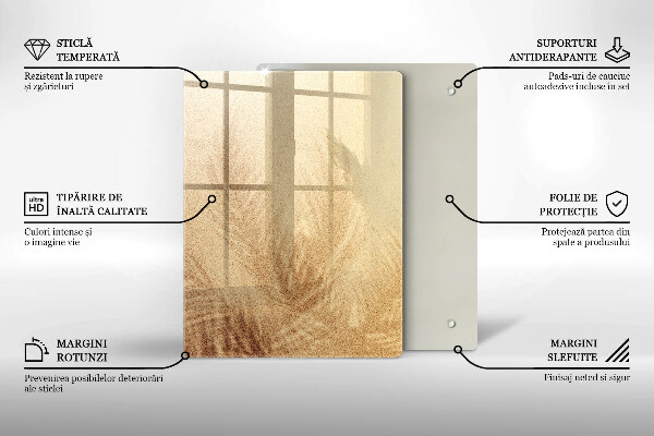 Skleněná deska do kuchyně Ořechy na bílém pozadí