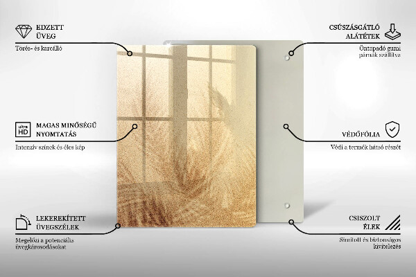 Skleněná deska do kuchyně Ořechy na bílém pozadí