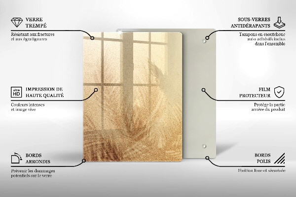 Skleněná deska do kuchyně Ořechy na bílém pozadí