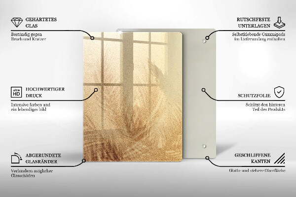 Skleněná deska do kuchyně Ořechy na bílém pozadí