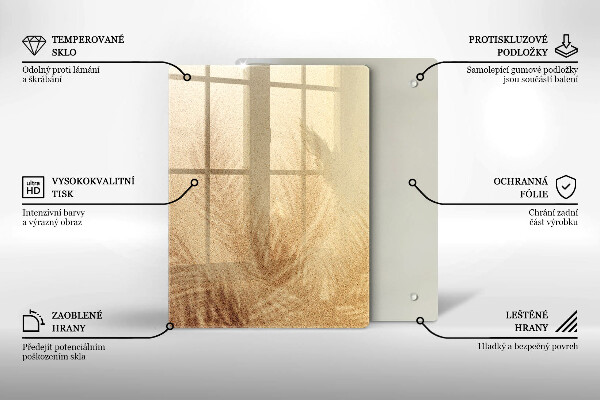 Skleněná deska do kuchyně Ořechy na bílém pozadí