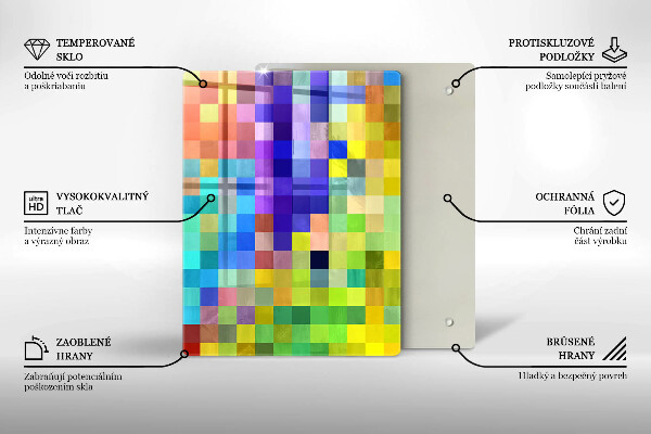 Skleněná deska do kuchyně Ilustrace monstera listy