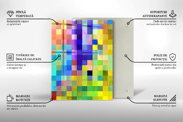 Skleněná deska do kuchyně Ilustrace monstera listy
