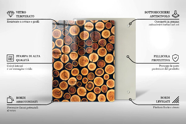 Skleněná deska do kuchyně Boho listy vzor