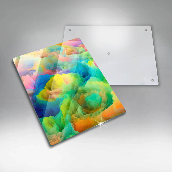 Skleněná deska do kuchyně Barevná abstrakce