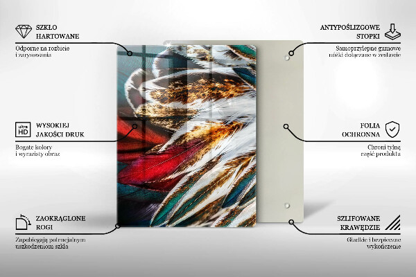 Skleněná deska do kuchyně Barevná abstrakce