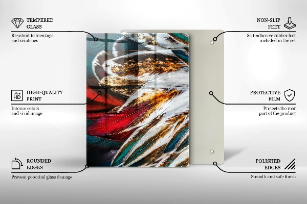 Skleněná deska do kuchyně Barevná abstrakce