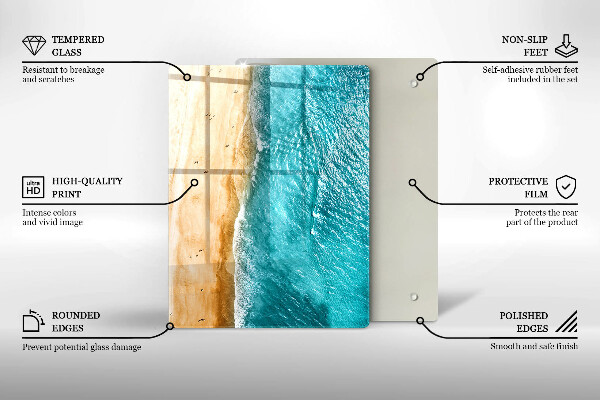 Skleněná krájecí deska Moderní kompozice