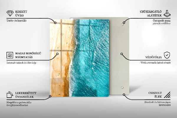Skleněná krájecí deska Moderní kompozice