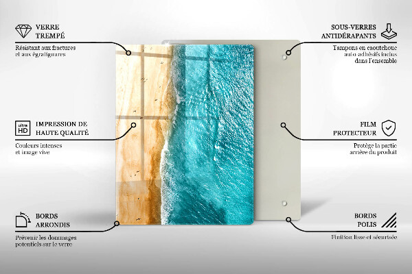 Skleněná krájecí deska Moderní kompozice