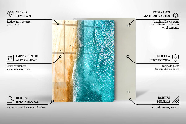 Skleněná krájecí deska Moderní kompozice