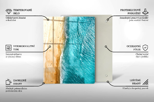 Skleněná krájecí deska Moderní kompozice