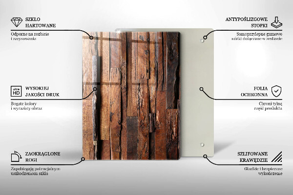 Skleněná krájecí deska Geometrické trojúhelníky