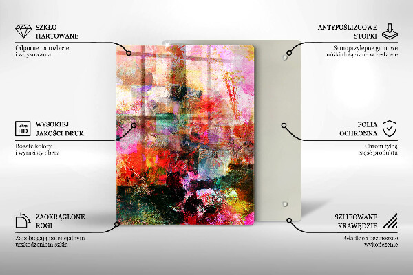 Skleněná deska do kuchyně Vzor bezešvé zátky na víno