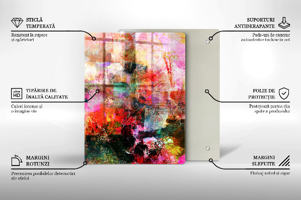 Skleněná deska do kuchyně Vzor bezešvé zátky na víno