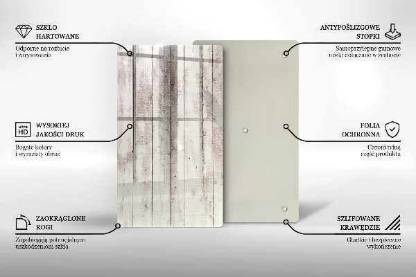 Skleněná deska do kuchyně Staré dřevěné desky