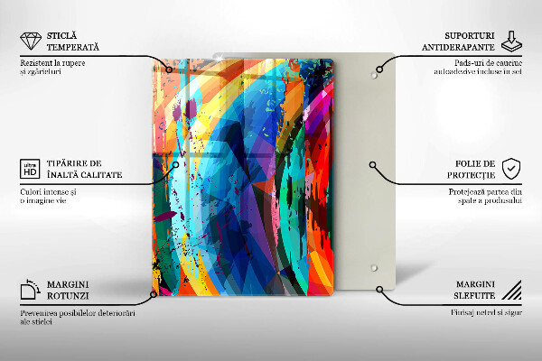 Skleněná krájecí deska Listy divoké džungle