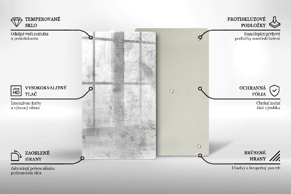 Skleněná krájecí deska Betonová textura