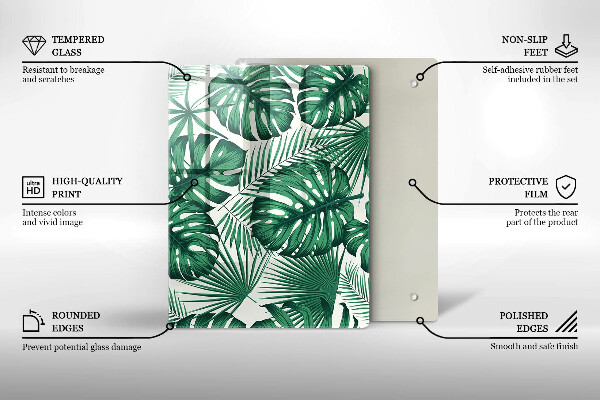 Skleněná krájecí deska Betonová textura