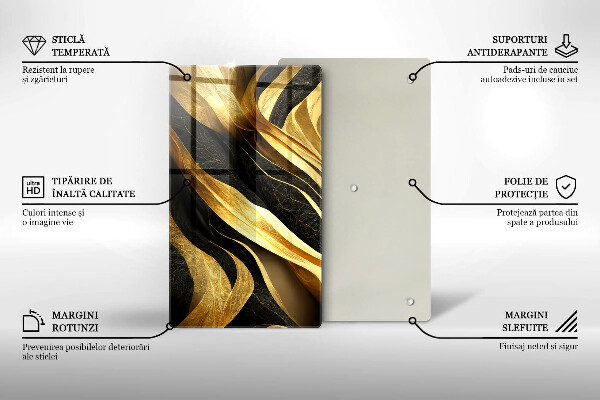 Skleněná krájecí deska Elegantní abstrakce