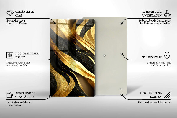 Skleněná krájecí deska Elegantní abstrakce