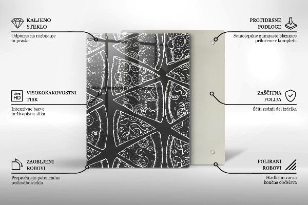 Skleněná krájecí deska Elegantní abstrakce