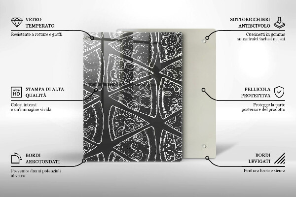 Skleněná krájecí deska Elegantní abstrakce