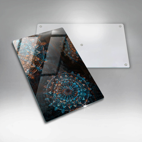 Skleněná deska do kuchyně Boho vintage kola