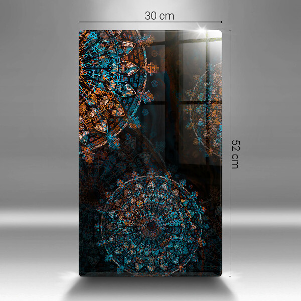 Skleněná deska do kuchyně Boho vintage kola