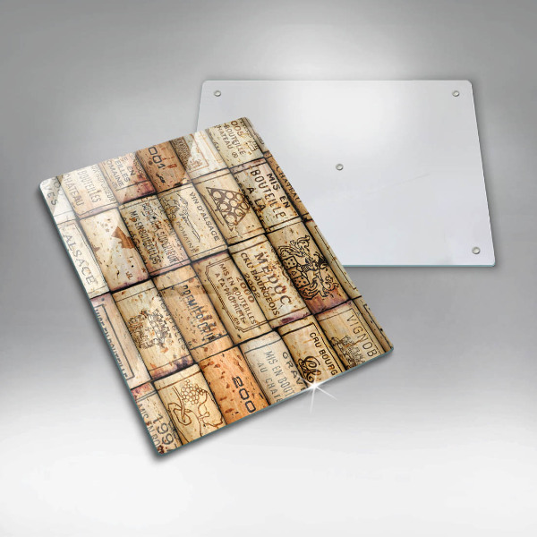 Skleněná deska do kuchyně Staré zátky od vína