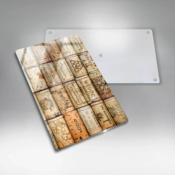 Skleněná deska do kuchyně Staré zátky od vína