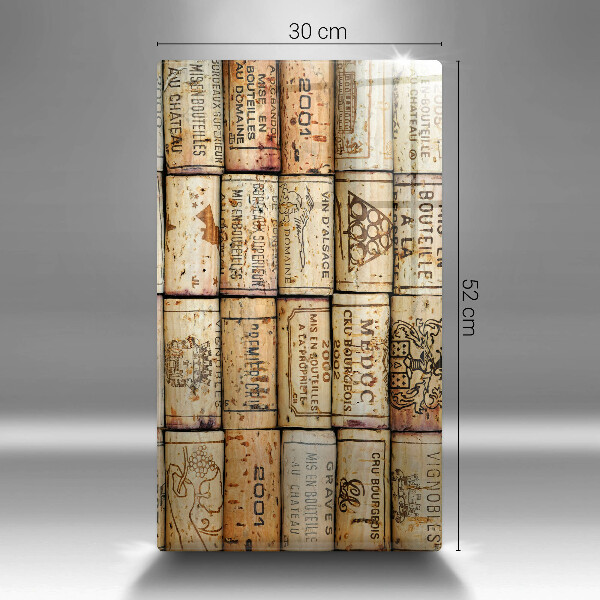 Skleněná deska do kuchyně Staré zátky od vína