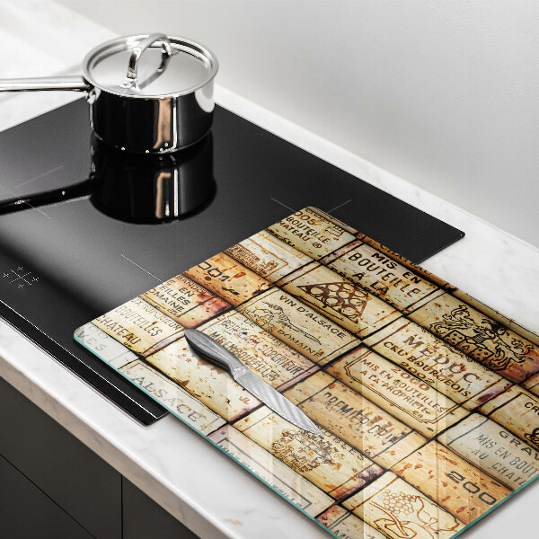 Skleněná deska do kuchyně Staré zátky od vína