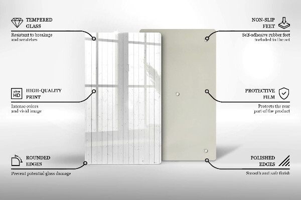 Skleněná deska do kuchyně Moderní světlé desky